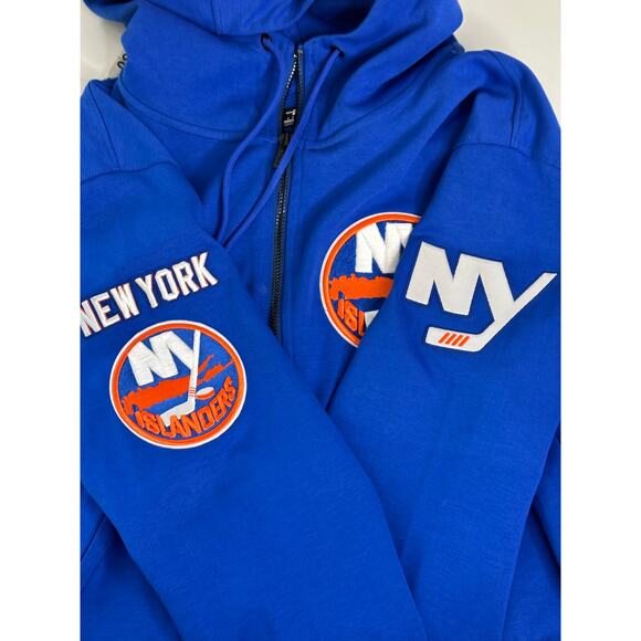 Pro Standard NWT NY Islanders Hoodie Team Logo Blue Orange Winter Streetwear 2X - Picture 6 of 13